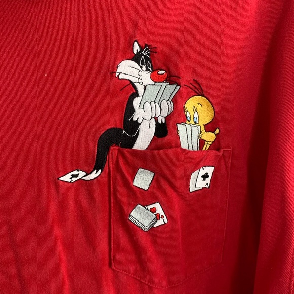 Y2k tweety and Sylvester card tee - Picture 2 of 6